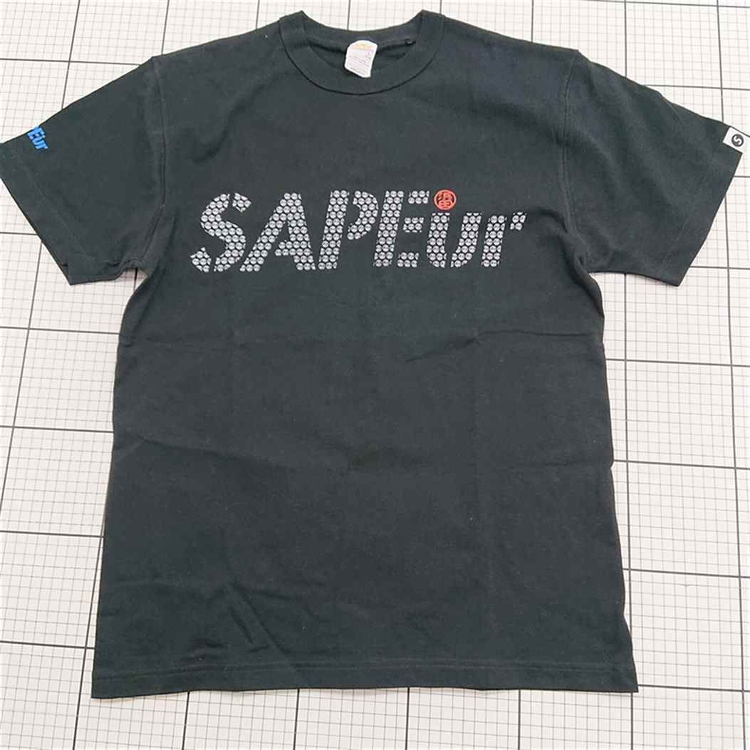 ◇ ⊂ サプール SAPEur × 浜田雅功 コラボTシャツ ブラック系 S メンズ