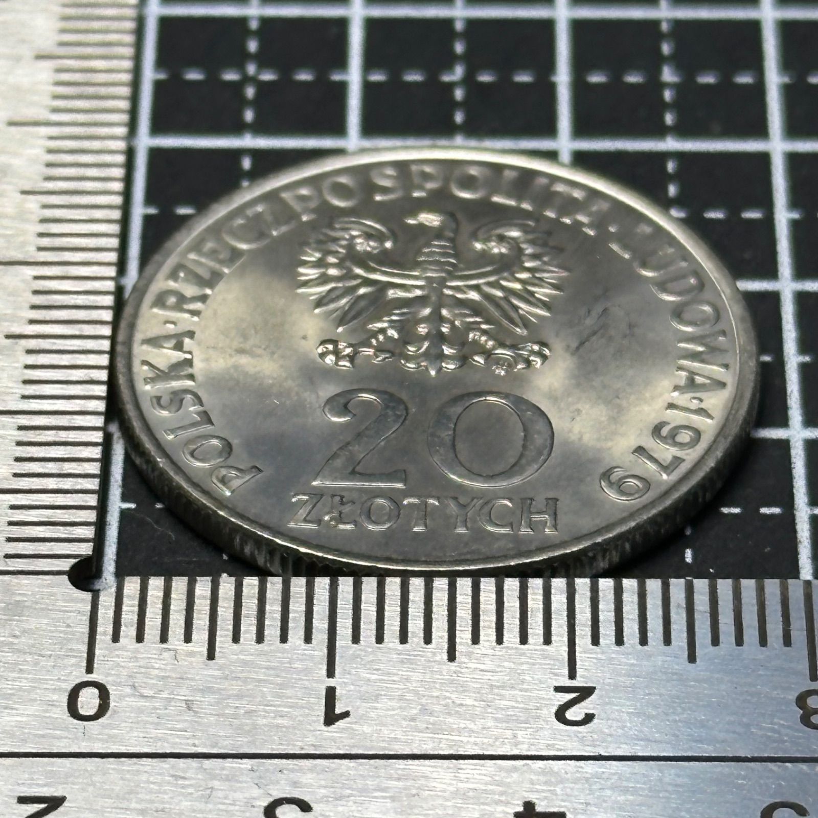 ポーランド建国千年記念　銀製 東欧記念銀色貨】1979年 ポーランド「国際児童年」20ズウォティ