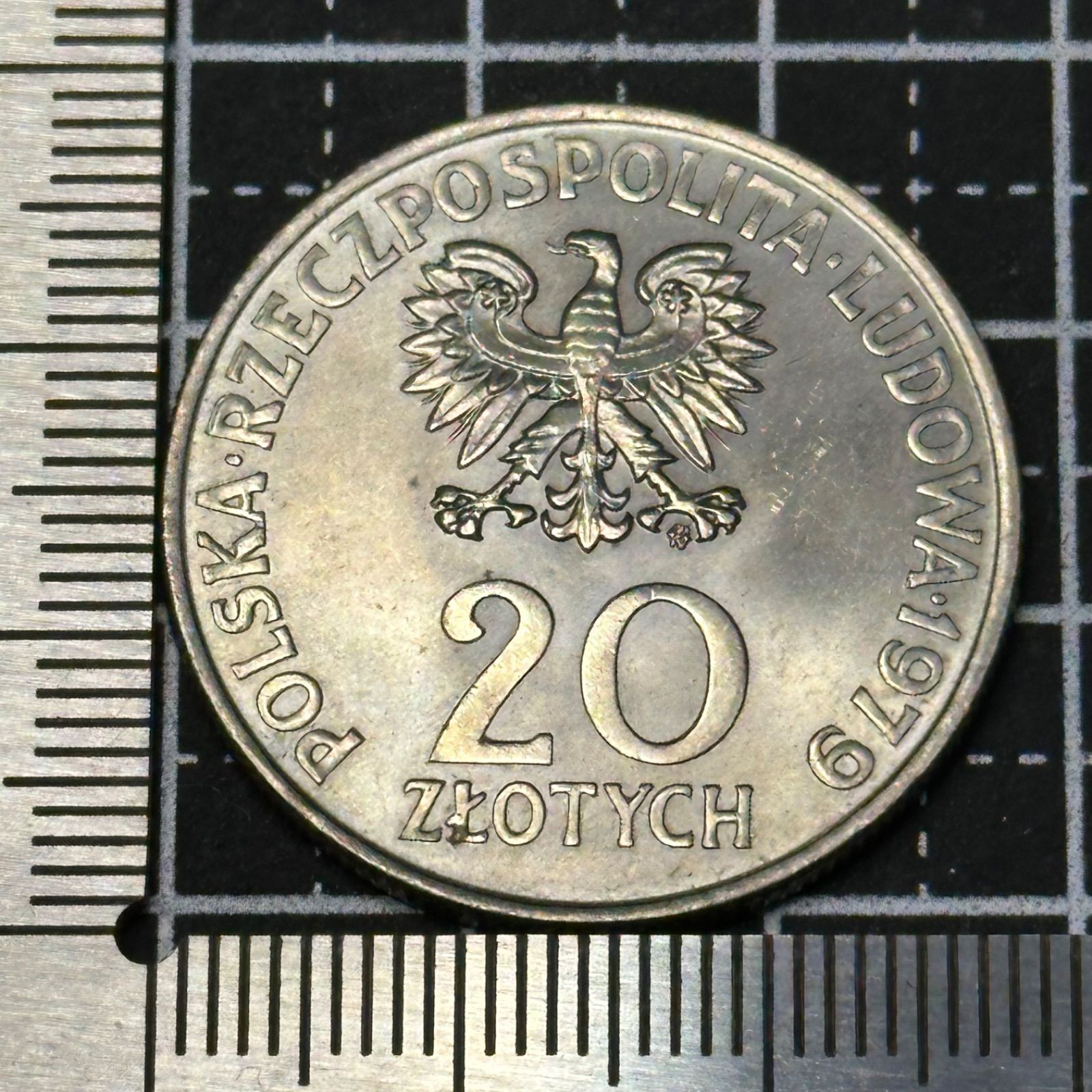 ポーランド建国千年記念　銀製 東欧記念銀色貨】1979年 ポーランド「国際児童年」20ズウォティ