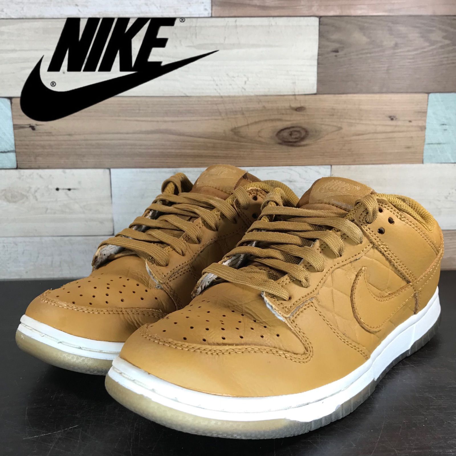 NIKE DUNK LOW QUILTED WHEAT ナイキ ウィメンズ ダンク ローカット 