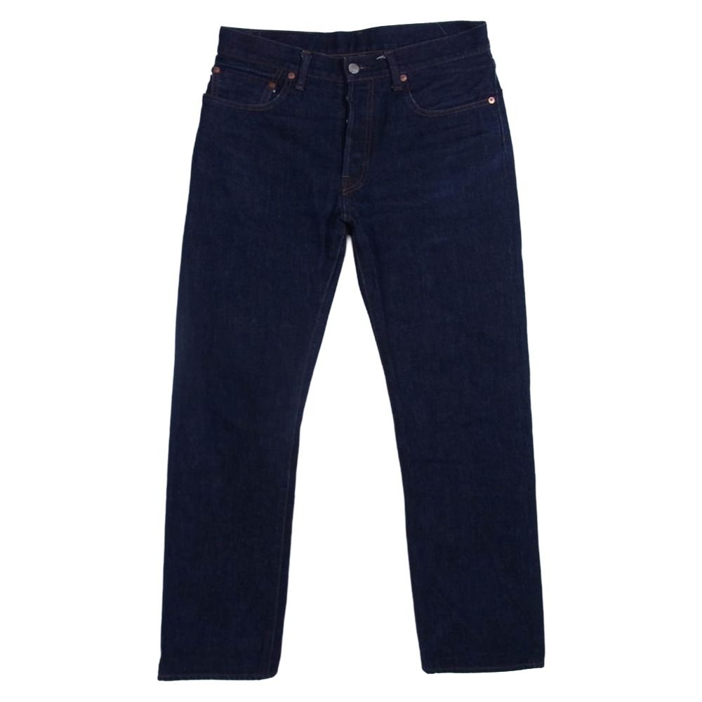 美品　児島ジーンズ　赤耳　デニムパンツ インディゴ サイズ32 KOJIMA GENES 児島ジーンズ 赤耳 ボタンフライ デニム パンツ