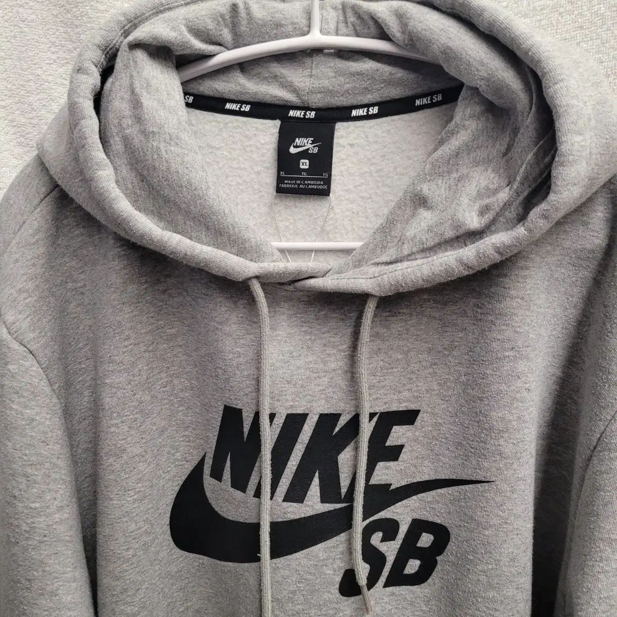 NIKE ナイキ SB グレー フード付き Tシャツ 起毛 - メルカリ