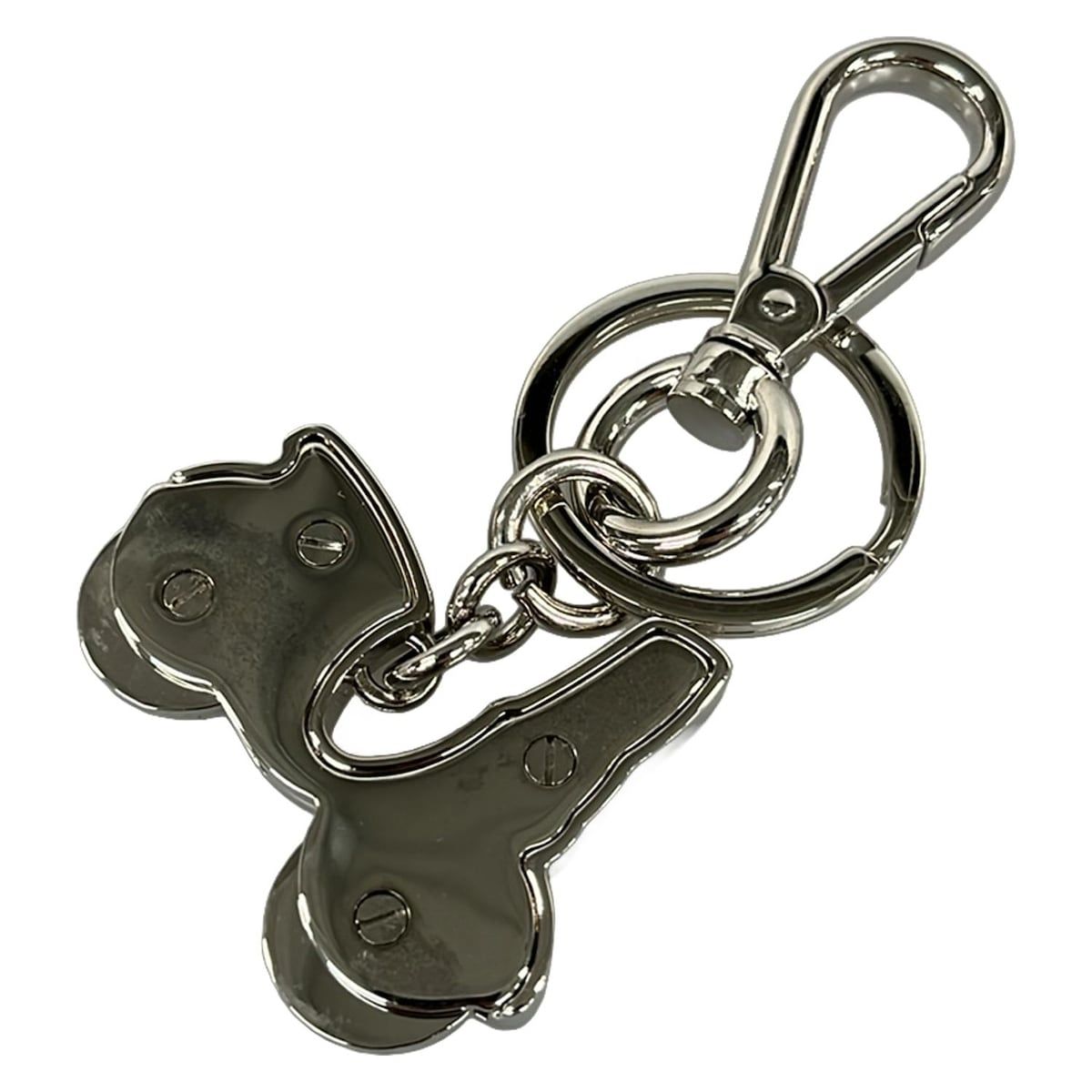 PRADA(プラダ) キーホルダー(チャーム) - 2AP544 グリーン×シルバー