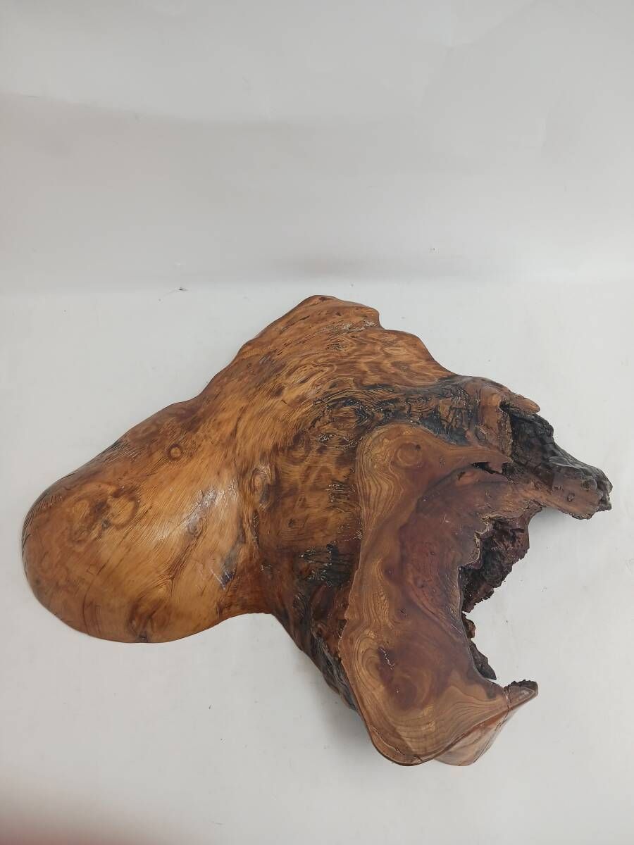 アンティーク品】天然木 一枚板 花台 無垢材 45×39×5cm アンティーク