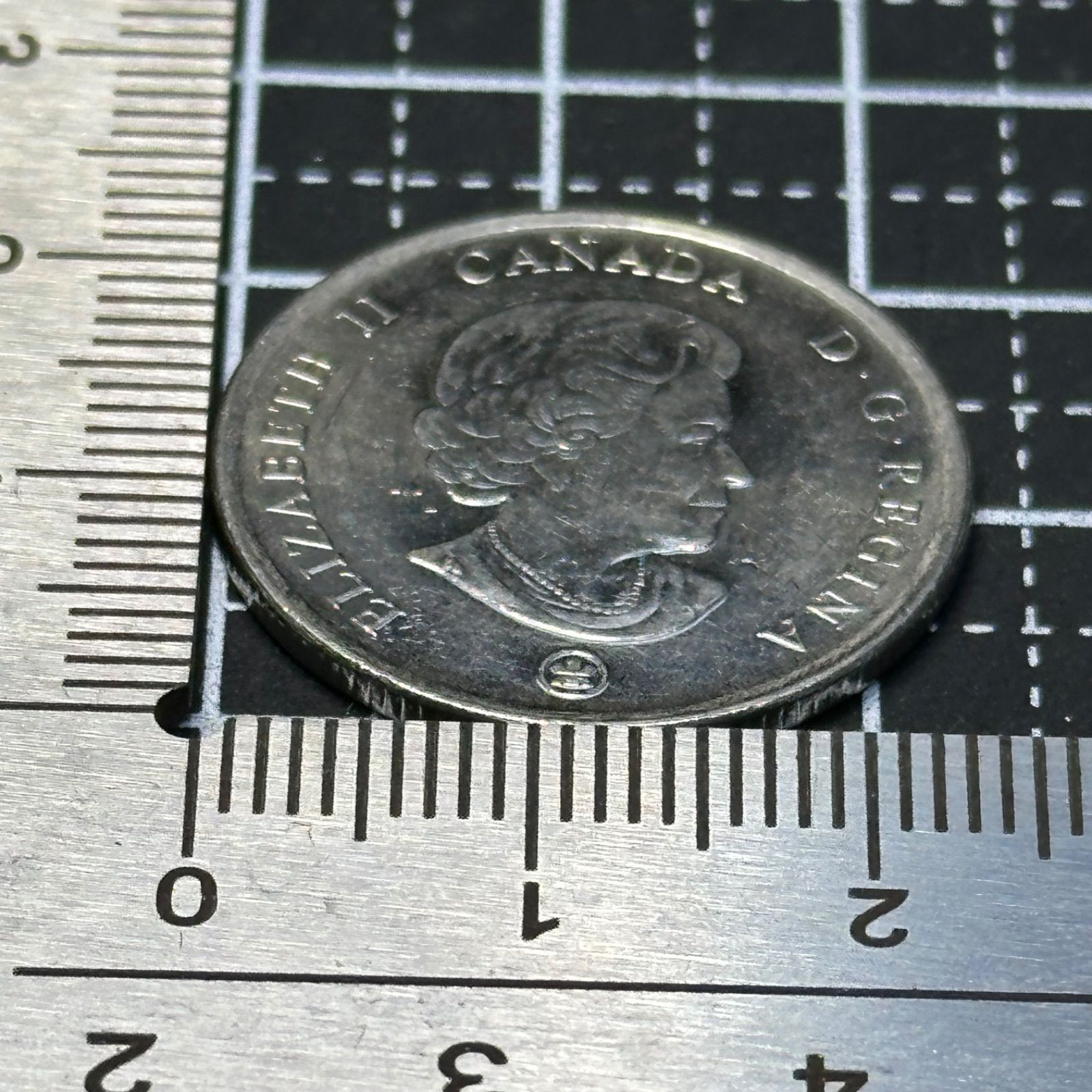 海外コイン】2008年 カナダ 25セント記念貨／メープルリーフと月桂冠 エリザベス2世肖像 近代記念デザイン 550 - メルカリ