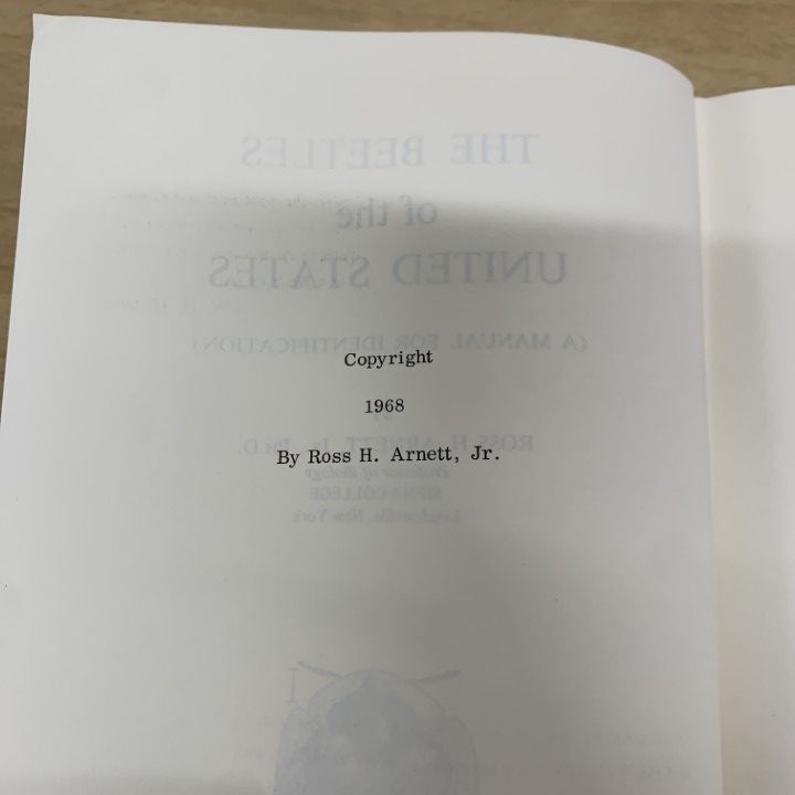 △01)【1点限り!】The Beetles of the United States/Ross H.Arnett