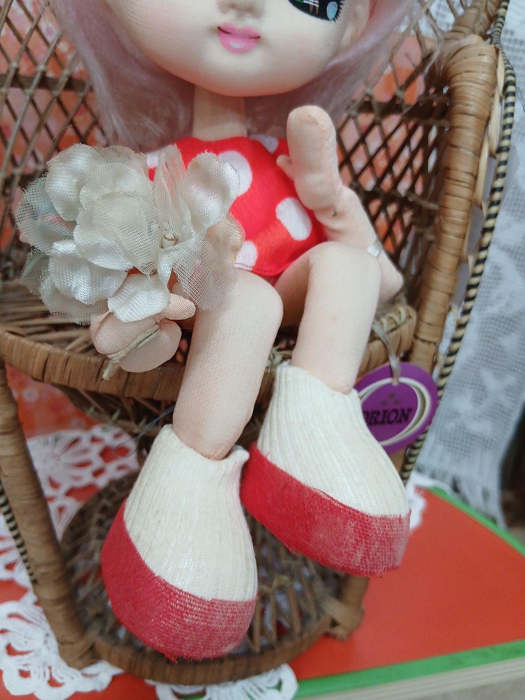 ORION オリオン レトロ ドール 人形 昭和レトロ ソフビ 布ボディ 当時