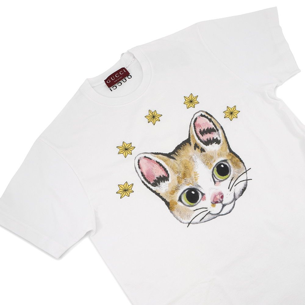 グッチ Tシャツ ヒグチユウココラボ 猫 コットン メンズサイズXS