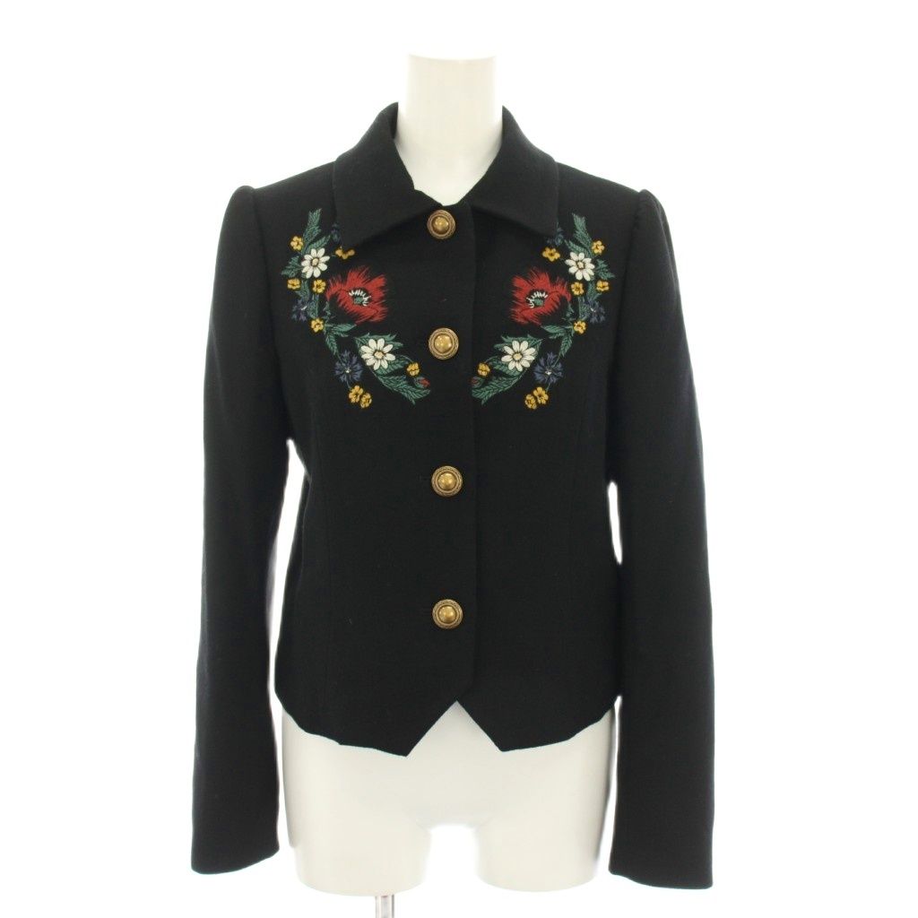 ロイスクレヨン Lois CRAYON ジャケット アウター 花柄 刺繍 裏地