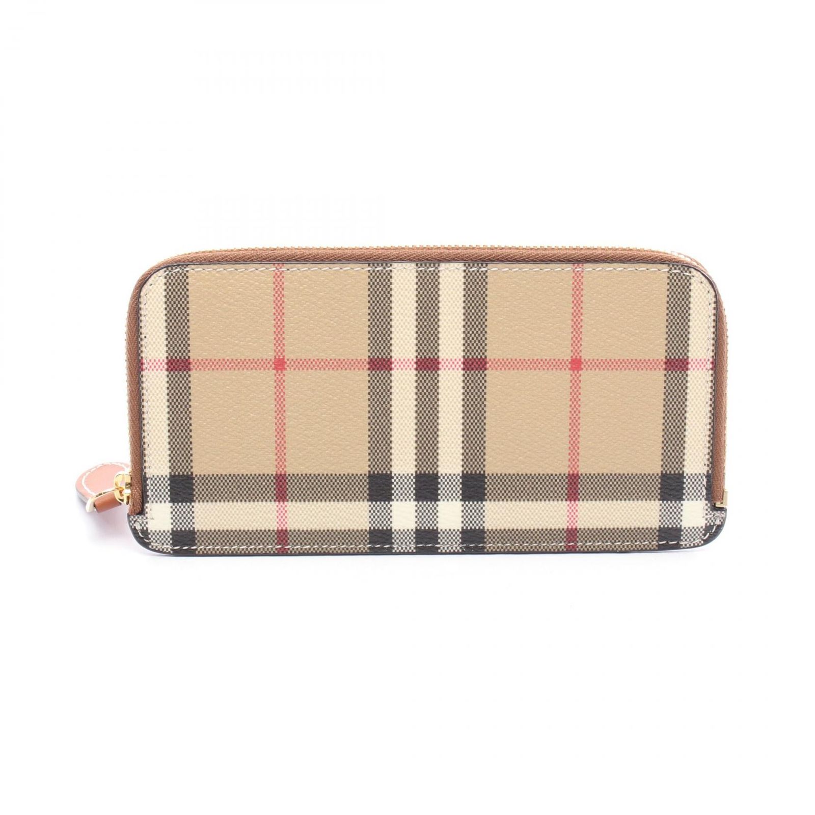 バーバリー BURBERRY コインケース ロング 8094447 ベージュ レザー 