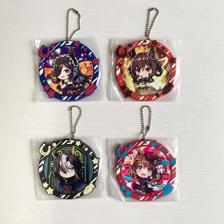 一番くじ ウマ娘 プリティーダービー 12弾 F賞 ラバーチャーム 4個