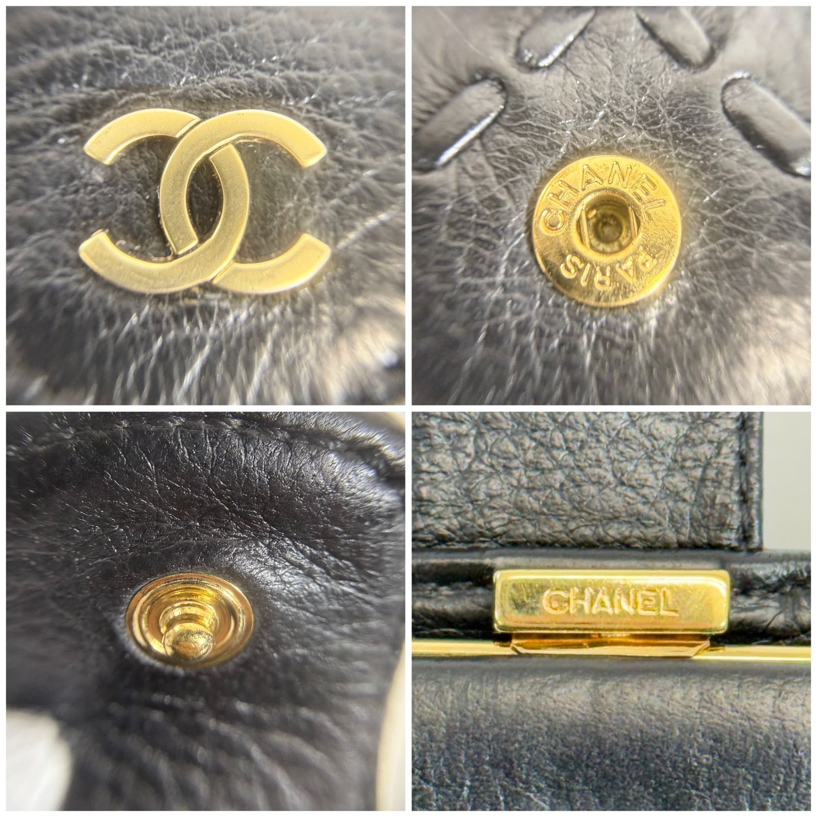 超希少品！】CHANEL シャネル ココマーク ラムスキン ワイルドステッチ