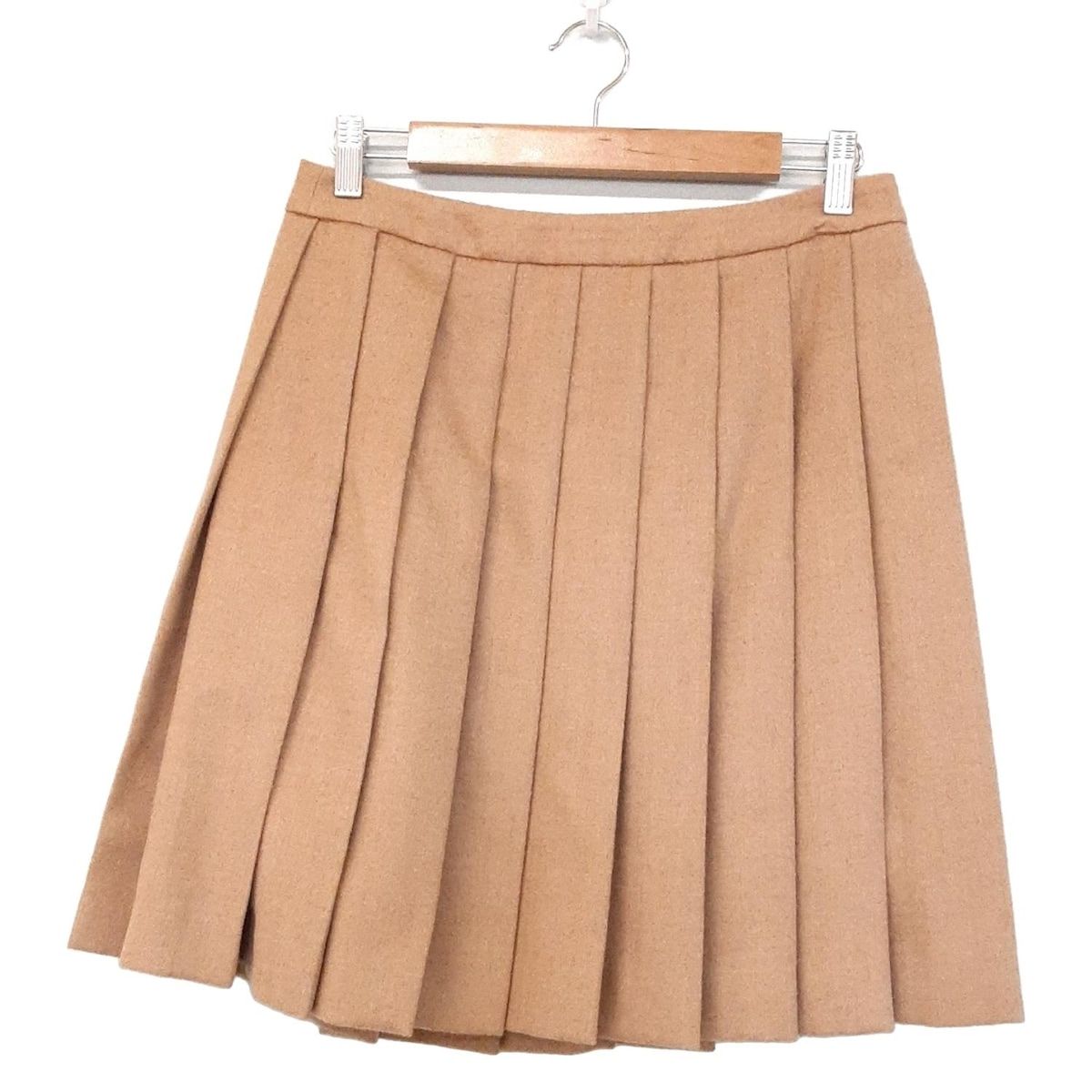 MIUMIU ミュウミュウ　スカート　38 miumiu(ミュウミュウ) スカート サイズ38 S レディース美品 - ブラウン