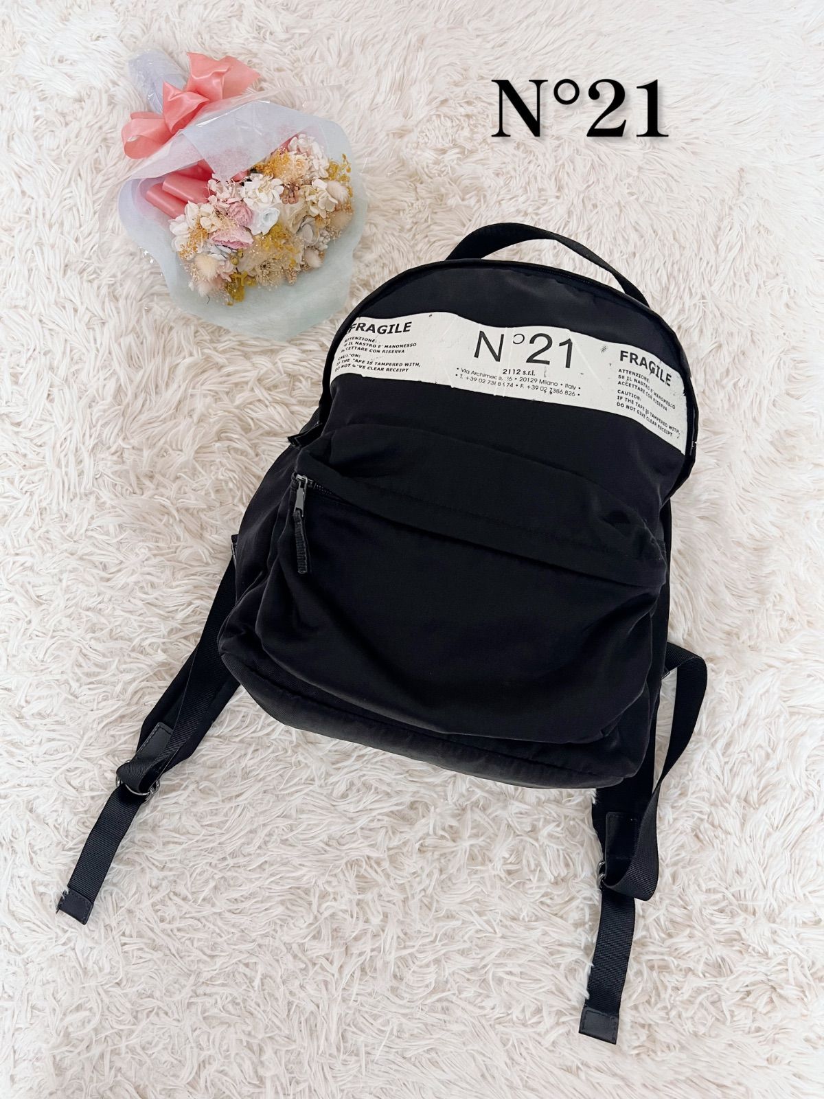 N°21 ヌメロヴェントゥーノブラック リュック　バックパック 楽天市場】【新春SALE・最大2万円OFFクーポン1/1～5限定】N°21 KIDS