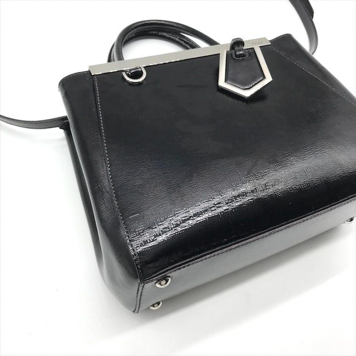 美品 FENDI フェンディ エナメル トゥージュール 2WAY ハンド