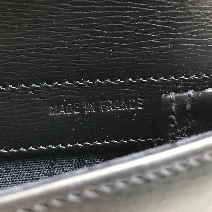 良品 Cartier カルティエ サファイア レザー ショルダー バッグ
