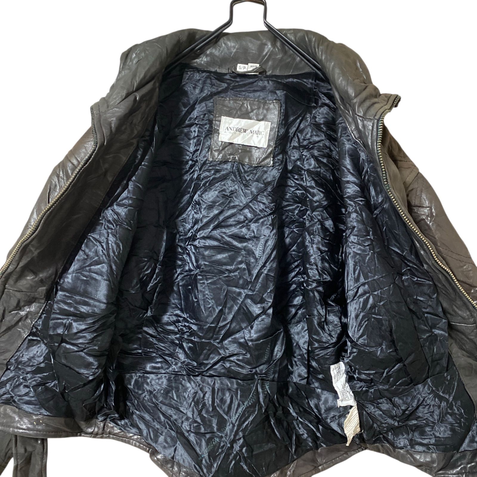 古着　ヴィンテージ　レザージャケット　短丈　本革　レザー　ボンバージャケット　黒 ヴィンテージ 短丈 レザージャケット ライダースジャケット