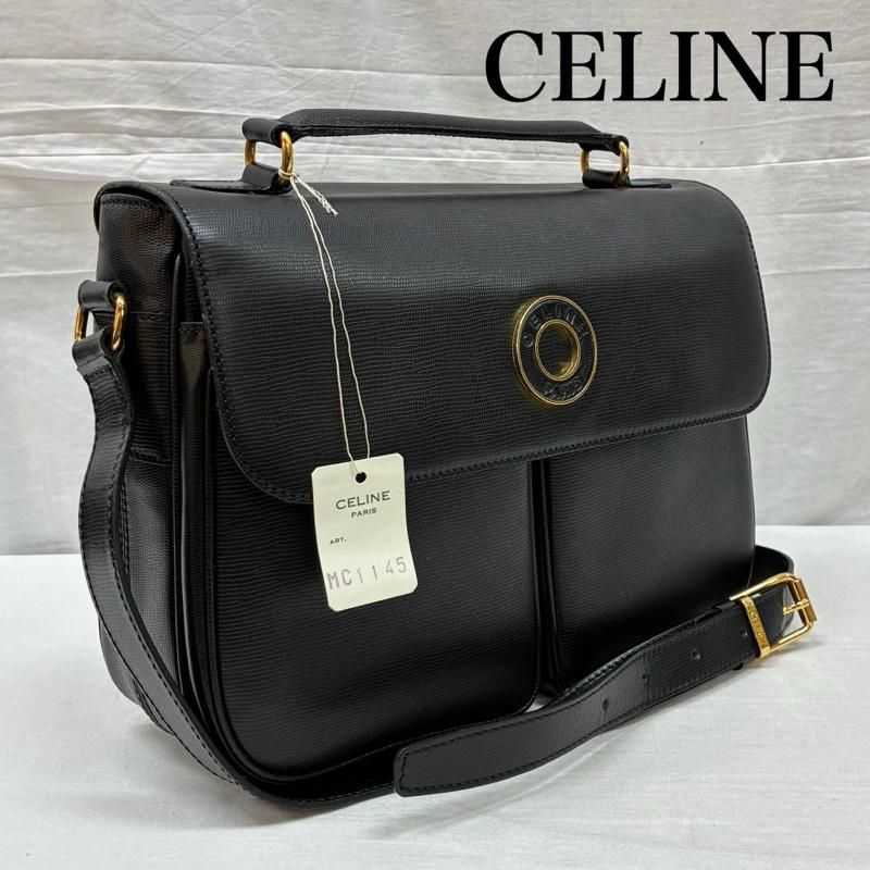 セリーヌ オールド サークル ロゴ レザー 2WAY ハンド ショルダー