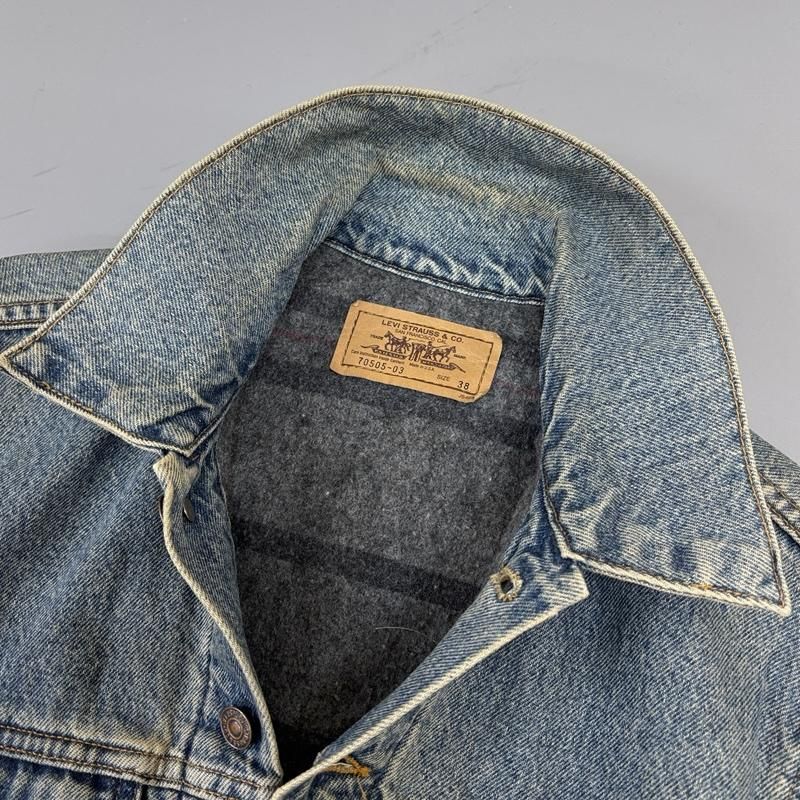 リーバイス 70505-03 USA製 90s 1994年 ブランケットライナー