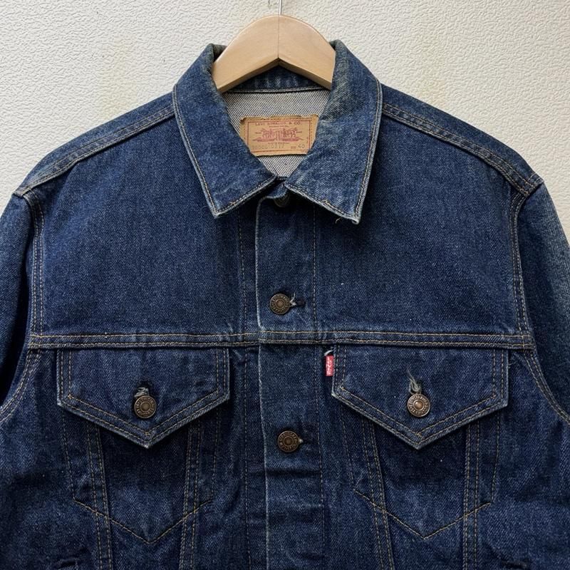 リーバイス 70506 4th デニムジャケット ボロ 42 E 52ボタン リーバイス 70506-0217 USA製 ボタン裏527 80s 4th トラッカー デニム