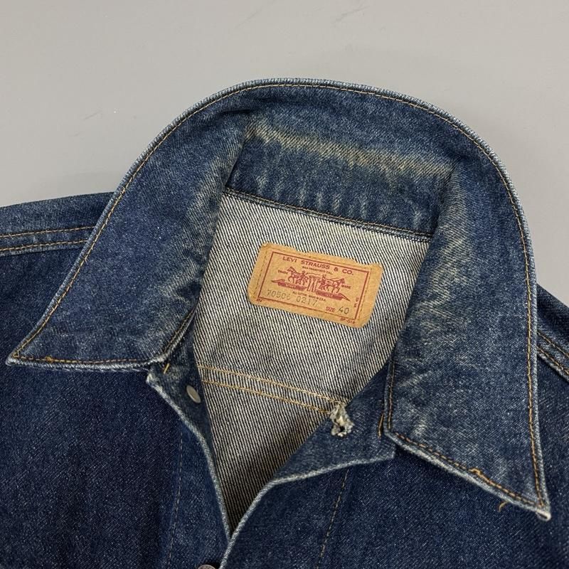 リーバイス 70506-0217 USA製 ボタン裏527 80s 4th トラッカー デニム