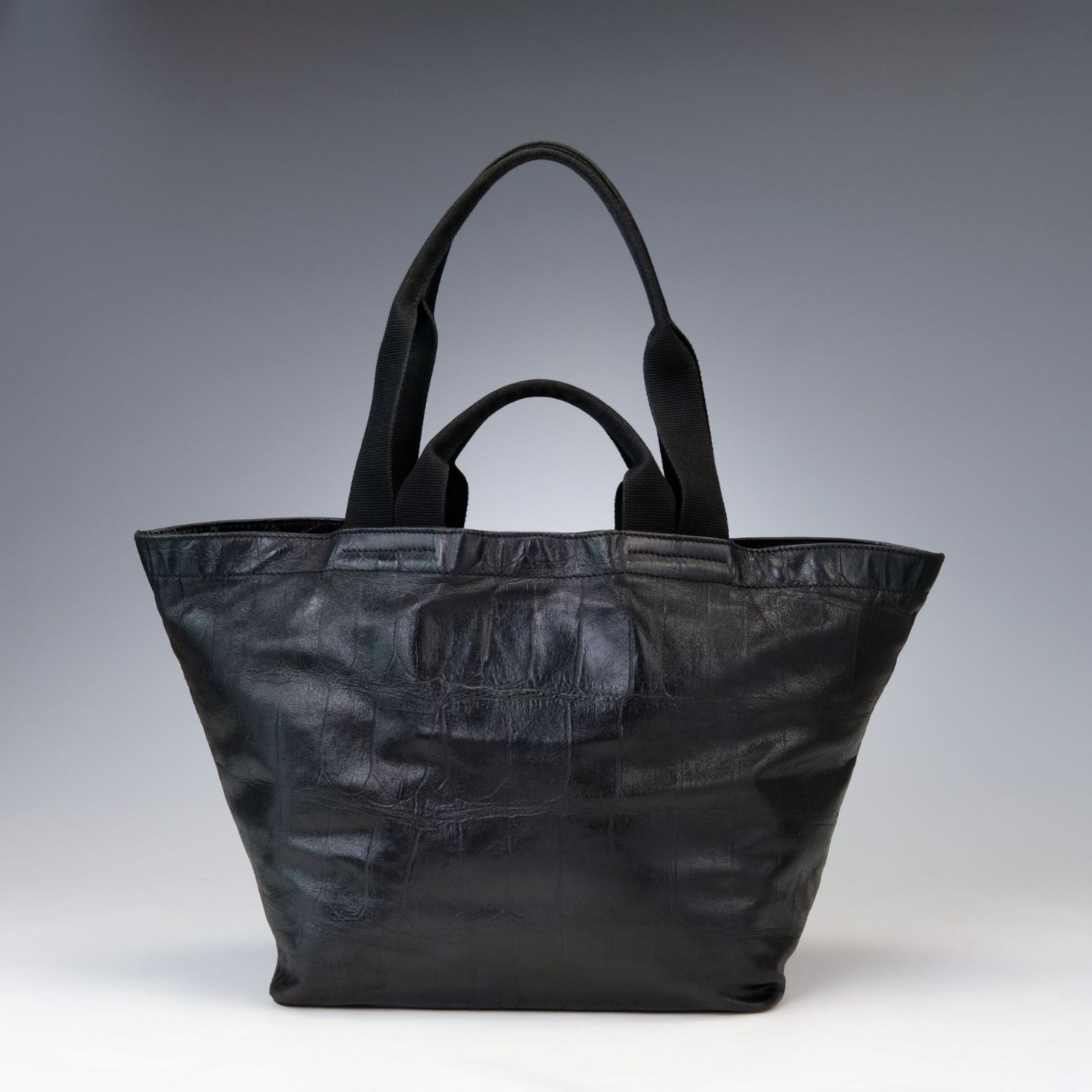 ダニエル&ボブ クロコ型押し ３室 トートバッグ ブラック m310 35周年モデル】Daniel & Bob ダニエル＆ボブ 2way トートバッグ クロコ