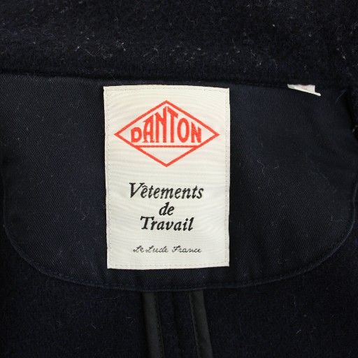 新品タグ付き✨【DANTON】丸襟ブルゾン コットン ネイビー 40サイズ 中古・古着通販】DANTON (ダントン) 丸襟ウールモッサジャケット