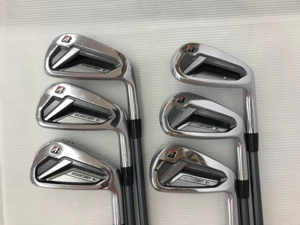 ブリヂストン TOUR B 202CBP MCI B65 Sフレックス アイアンセット 中古
