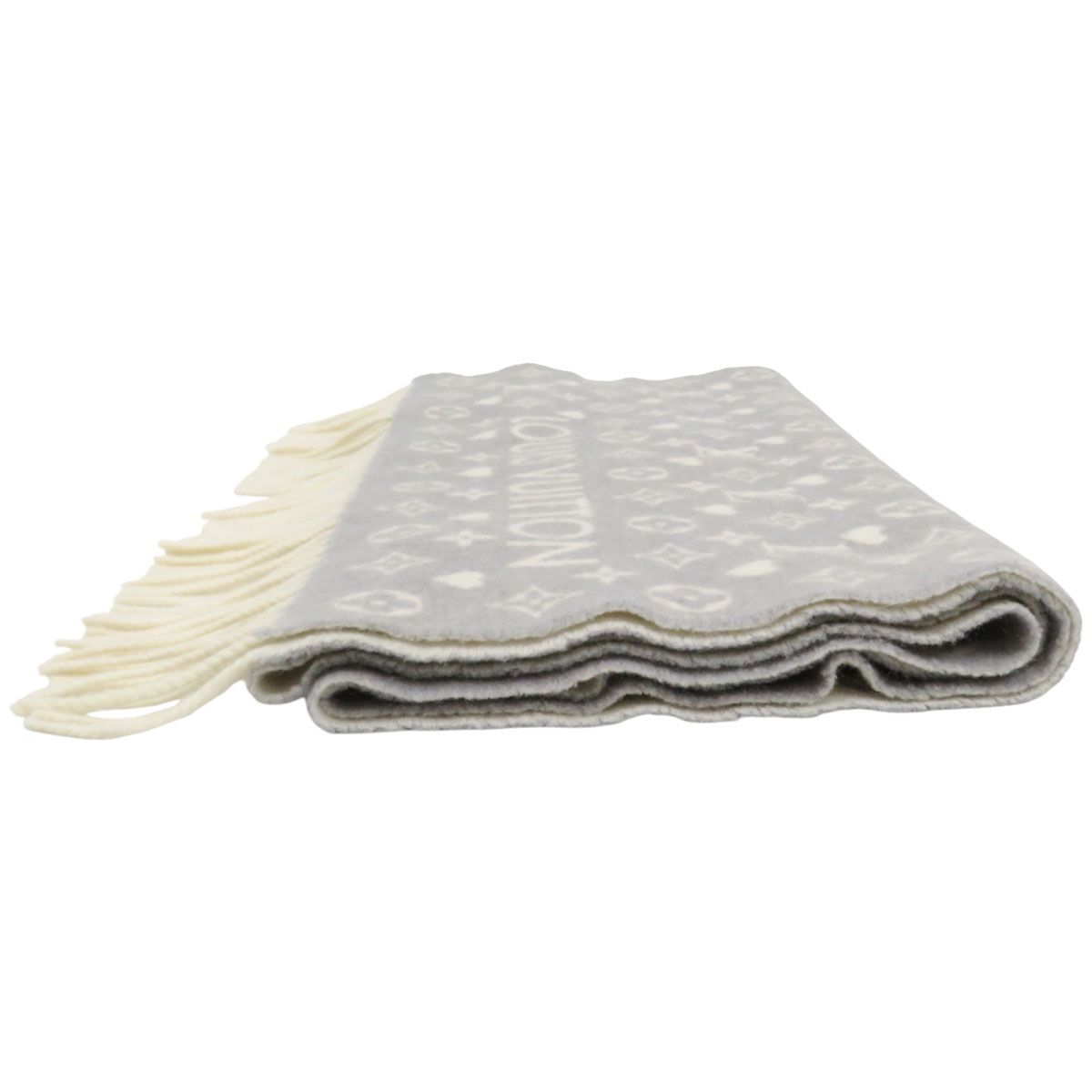 ルイヴィトン ゲーム オン カシミヤ マフラー モノグラム M77641 ユニ