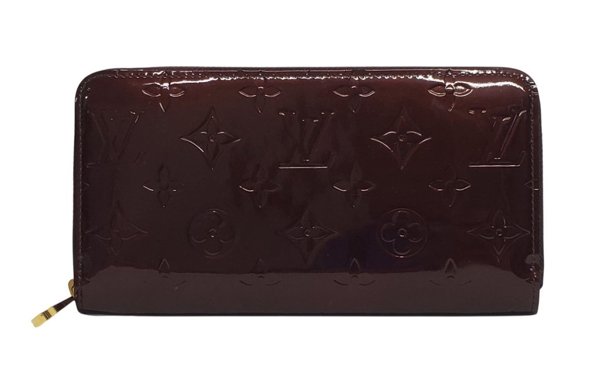 G513◇ほぼ未使用【ルイヴィトン】ジッピーウォレット M93522 ヴェルニ