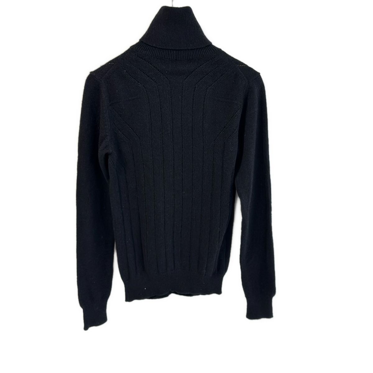 ディオールオム　2005A/Wフリルタートルネックニット　黒 ディオールオム 2005A/Wフリルタートルネックニット 黒 ディオールオム