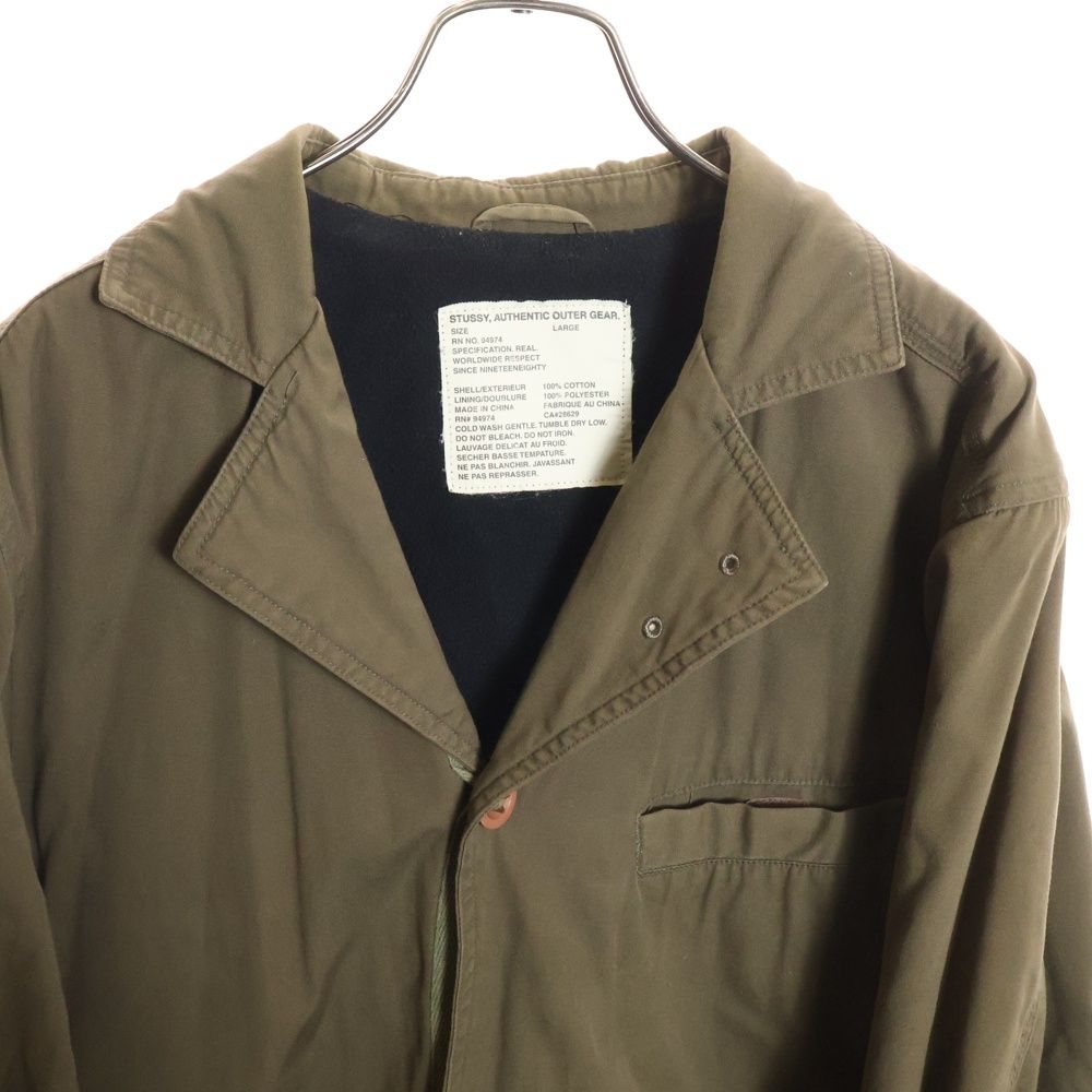 STUSSY (ステューシー) 3ボタンミリタリージャケット モッズコート