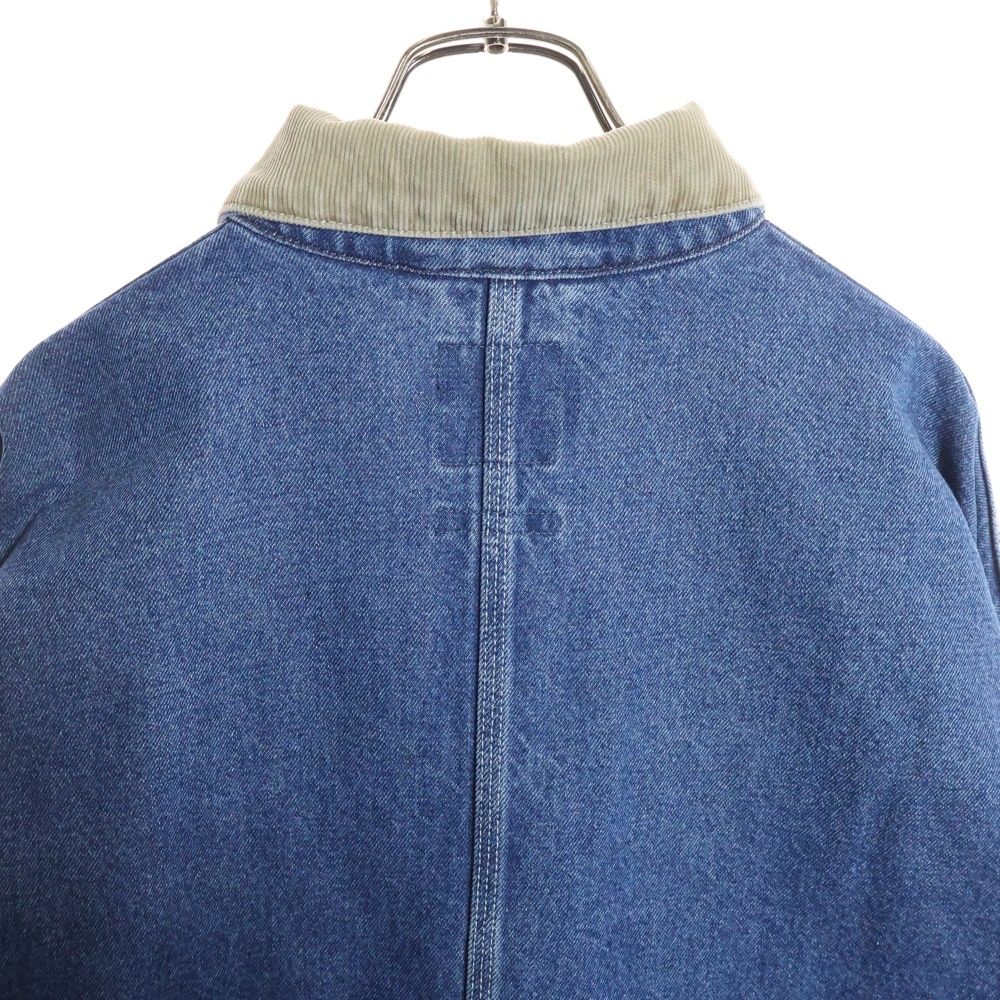 BEAMS ビームス ルーズ デニム カバーオール ジャケット L インディゴ BEAMS（ビームス）の「ルーズ デニム カバーオール ジャケット（デニム