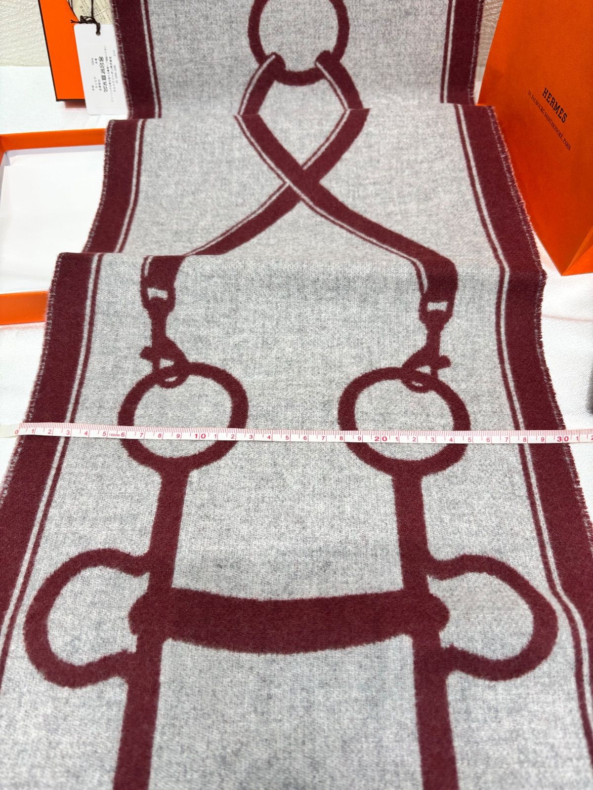 週末SALE❗️エルメス/ マフラー カシミヤ100％ HERMES - 正規エルメスマフラー100％カシミヤ ダブルフェイス