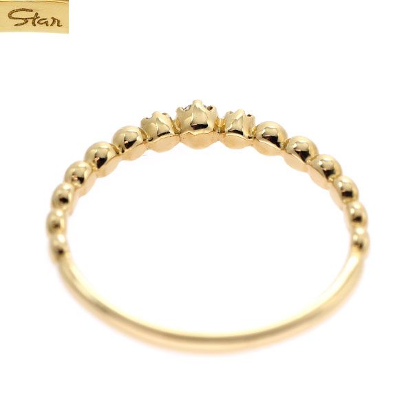 スタージュエリー K18YG ダイヤモンド リング 0.03ct - メルカリ
