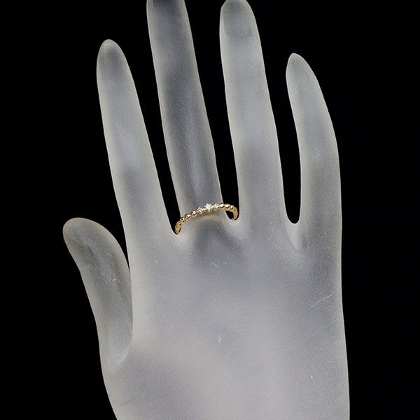 スタージュエリー K18YG ダイヤモンド リング 0.03ct - メルカリ