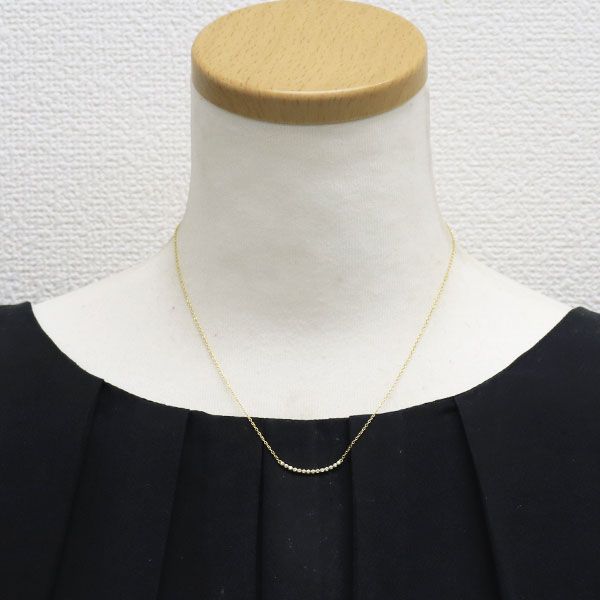 アーカー K18YG ダイヤモンド ペンダントネックレス 0.10ct