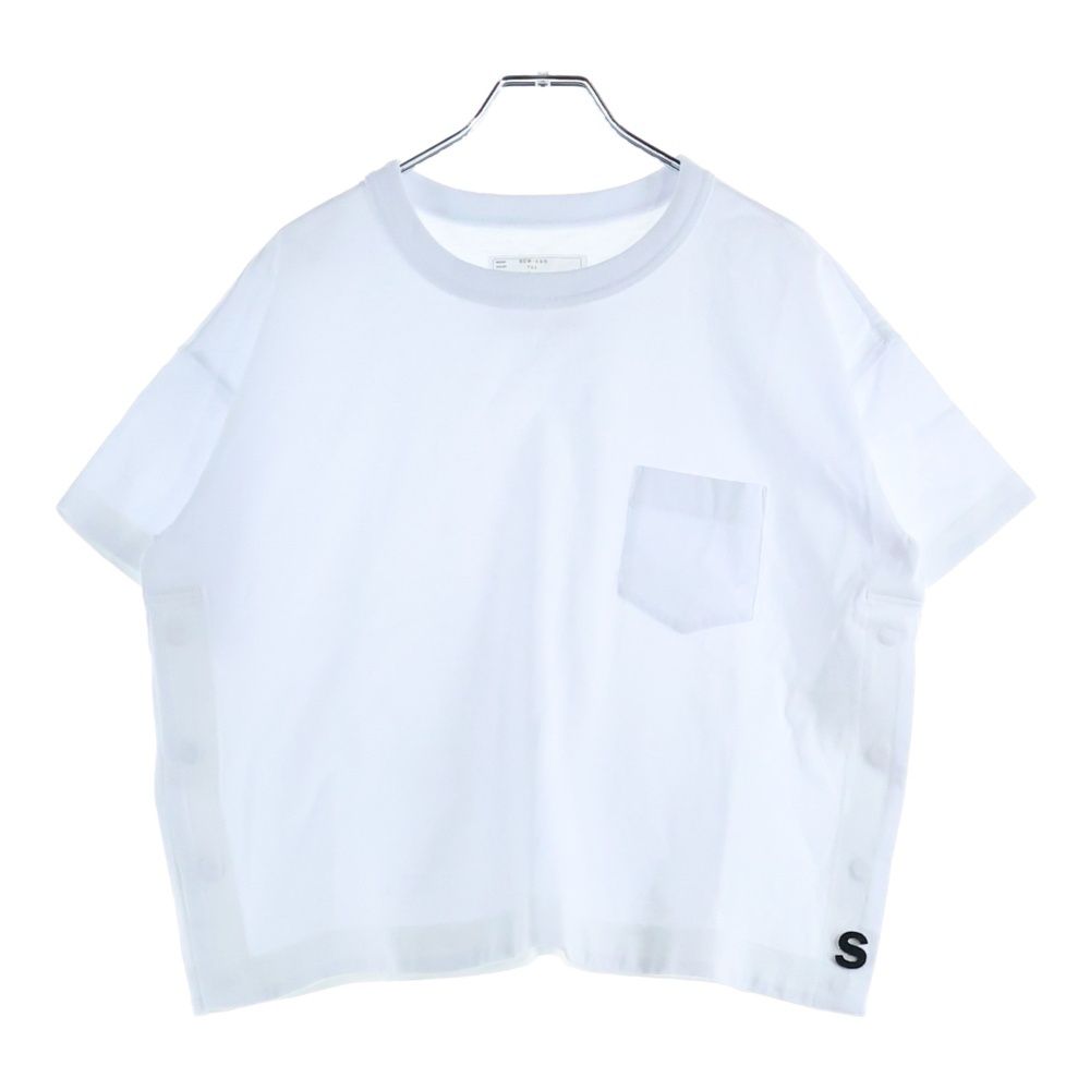 こ*ん様 sacai SCW-241 ホワイト Tシャツ サイズ1 こ*ん様 sacai SCW-241 ホワイト Tシャツ サイズ1 s Cotton Jersey T