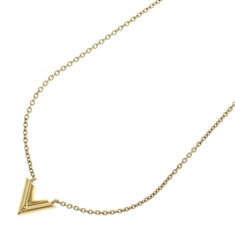 LOUIS VUITTON (ルイヴィトン) エッセンシャルV ネックレス ゴールド
