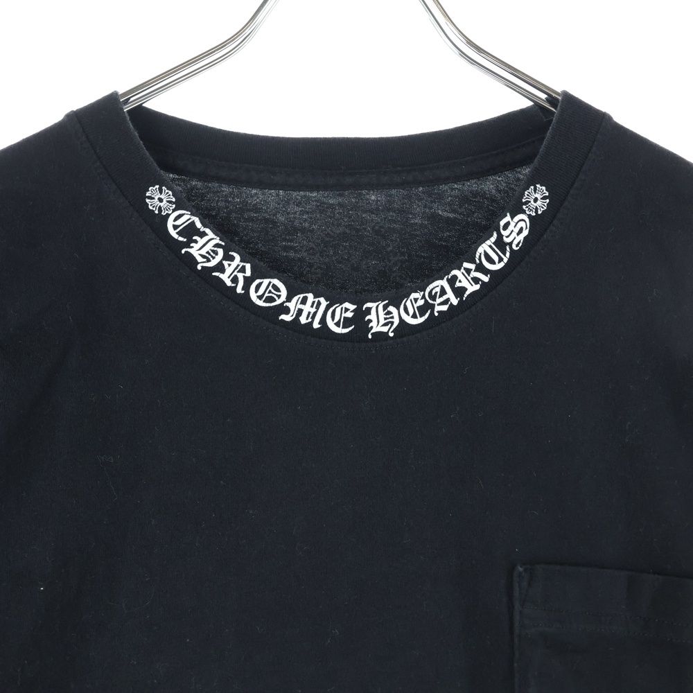CHROME HEARTS (クロムハーツ) CH LS NECK LOGO ネックロゴプリント 袖