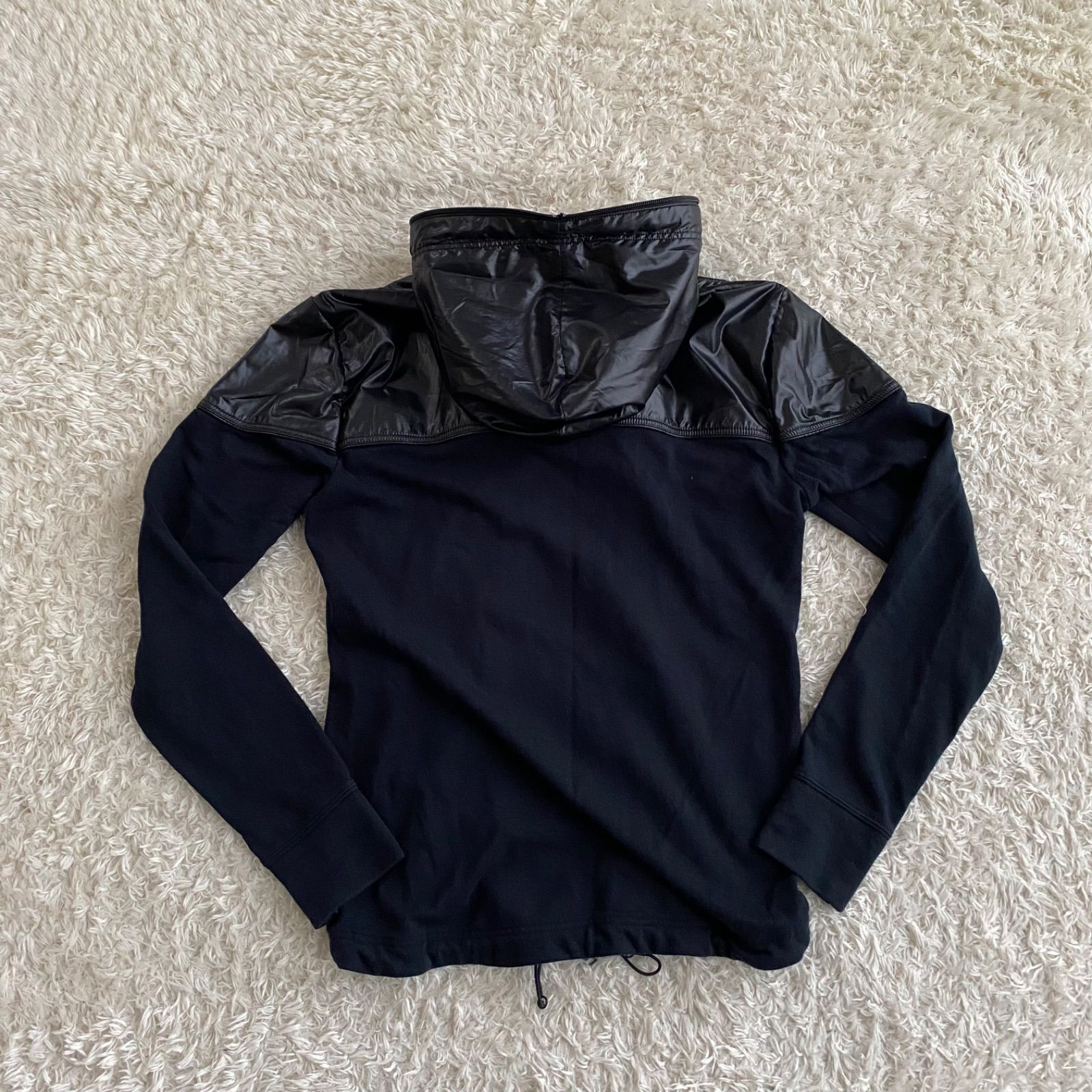 美品！BURBERRY BLACK LABEL バーバリー ジップパーカー 切り替え