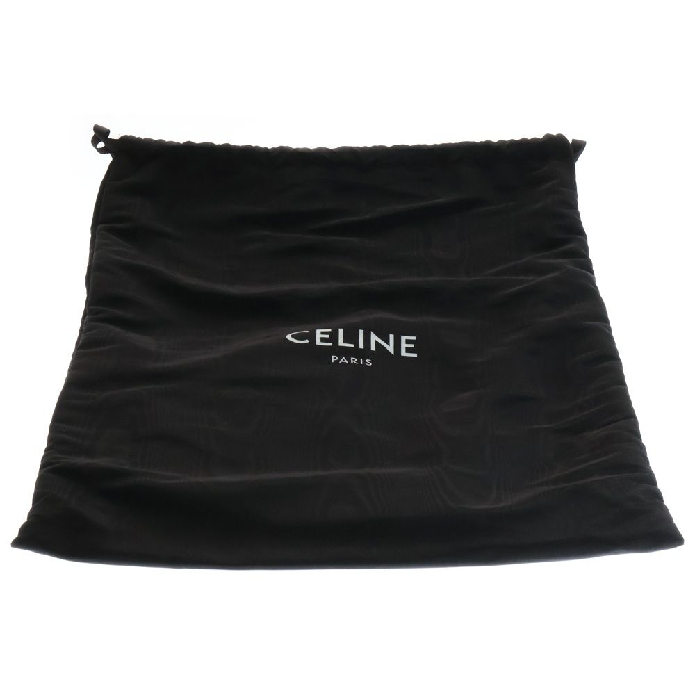 ほ*る様 【中古!CELINEキャンバス ロゴプリント ホリゾンタル カバ トー セリーヌ ホリゾンタルカバ キャンバス×レザー トートバッグ ネイビー