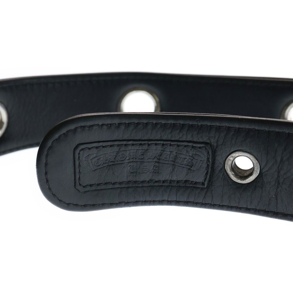 クロムハーツ サイズ:36  STRAP LG GROMMET ラージグロメット レザーベルト 中古 OK15 CHROME HEARTS (クロムハーツ) STRAP LG GROMMET/ラージグロメット