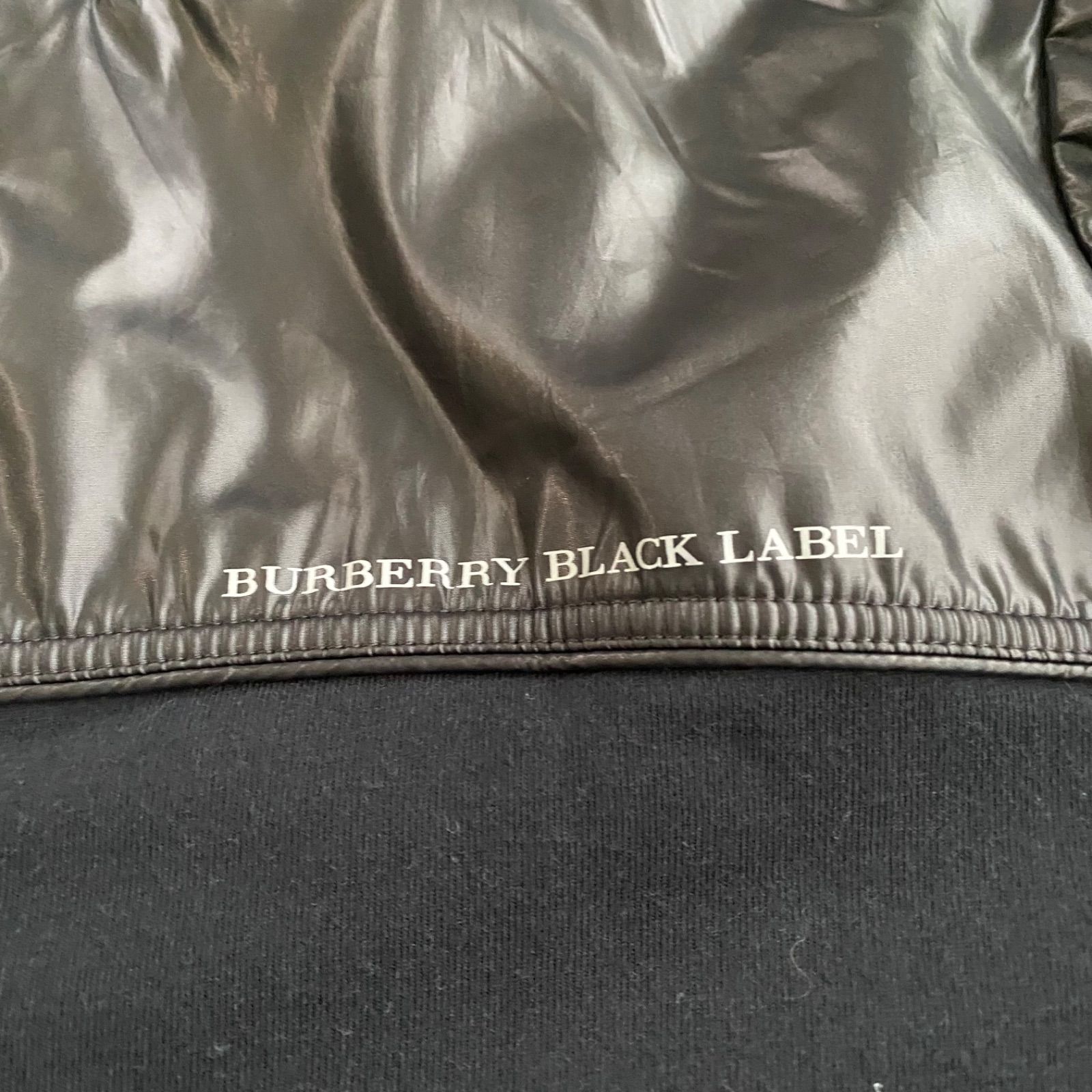 美品！BURBERRY BLACK LABEL バーバリー ジップパーカー 切り替え 