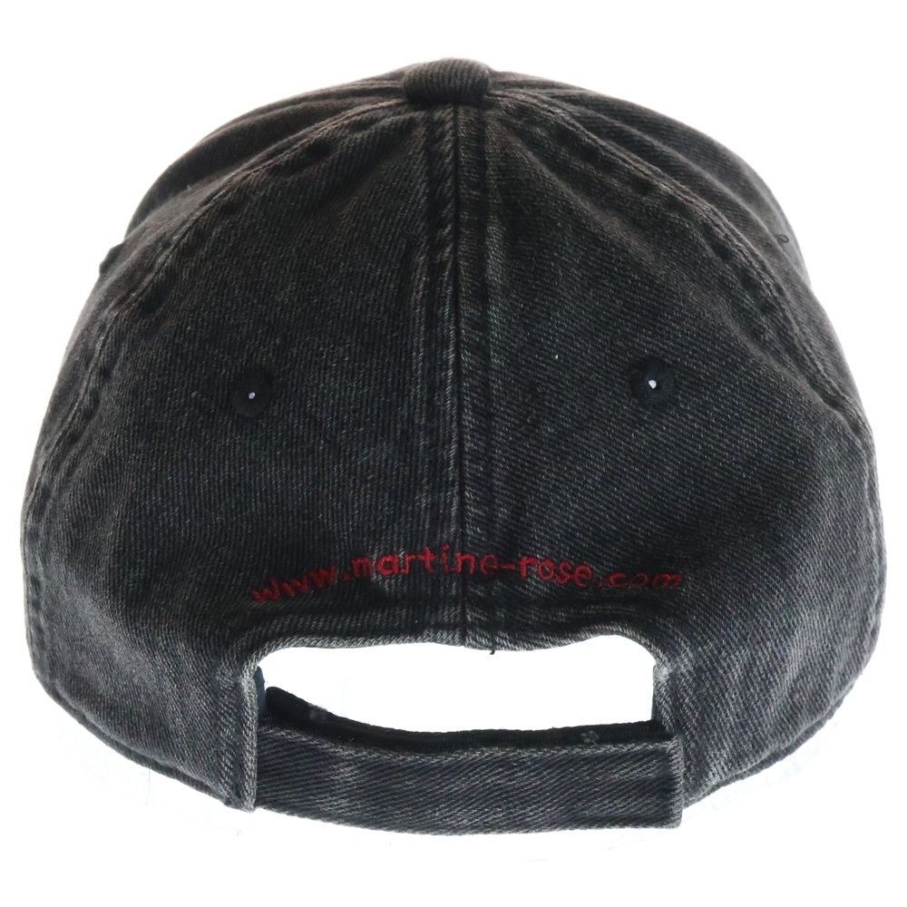 Martine Rose ダメージ加工 ペイント キャップ MARTINE ROSE (マーティンローズ) CUT PEAK BACK CAO ダメージ加工