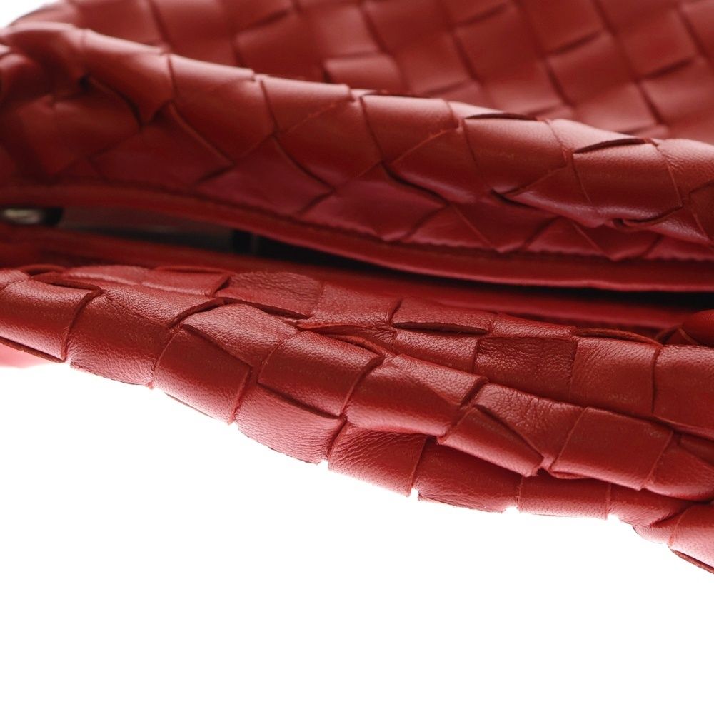 ボッテガヴェネタ イントレチャート ハンドバッグ　レッド アクセサリーポーチ BOTTEGA VENETA（ボッテガ・ヴェネタ） ノディーニ イントレチャート