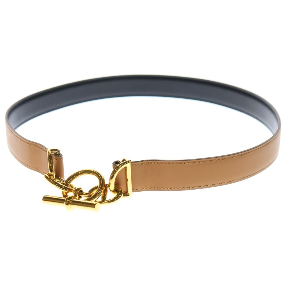 HERMES (エルメス) シェーヌダンクル バックル リバーシブル レザー