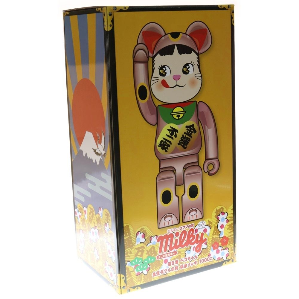 MEDICOM TOY (メディコムトイ) BE@RBRICK 招き猫 ペコちゃん 金運