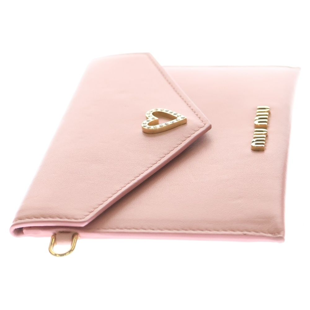 ミュウミュウ　ピンクとゴールドのクラッチバッグ miumiu ミュウミュウ マテラッセ セカンドバッグ クラッチバッグ