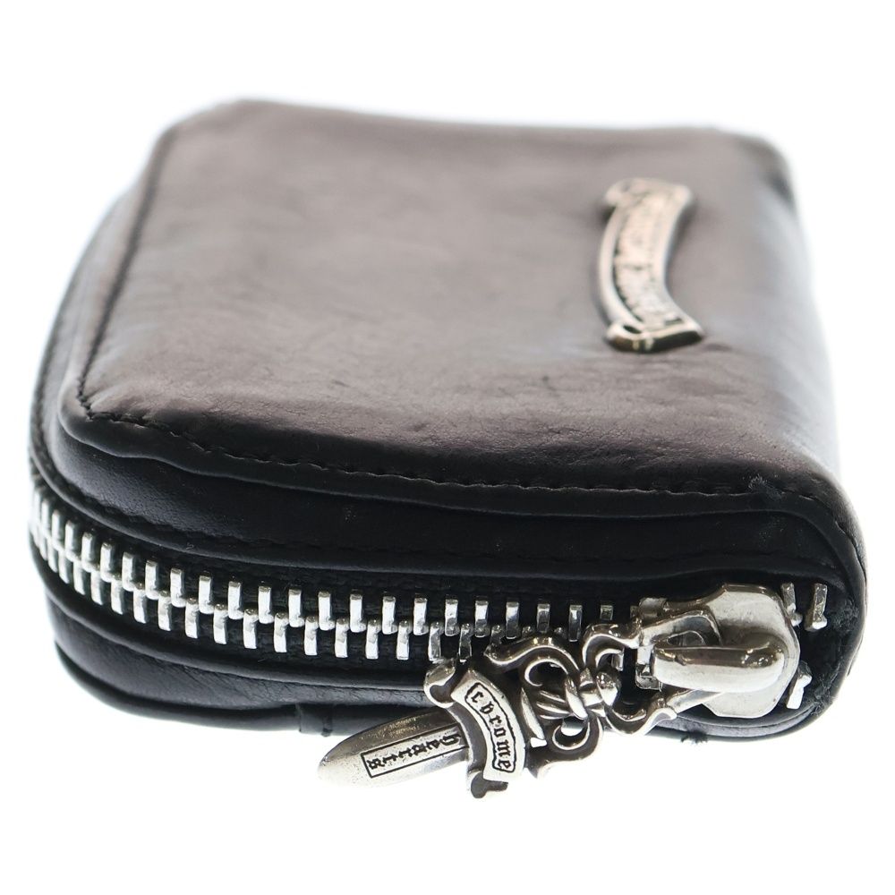 CHROME HEARTS (クロムハーツ) COIN CASE ダガーラウンドジップレザー